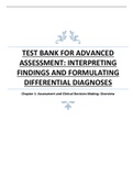 Test Bank for Advanced Assessment; Interpreting Findings and Formulating Differential Diagnoses, 4th Edition, Mary Jo Goolsby, Laurie Grubbs.pdf