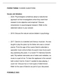 2023 AQA Alevel Psychology Exam Predictions
