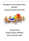MFP2601 Final Online Exam 2022