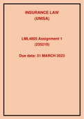 LML4805 ASSIGNMENT 1 (235210) SEMESTER 1 2023  -Due 31 March 2023 - DISTINCTION GUARANTEED!!