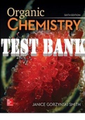 TEST BANK for Organic Chemistry 6th Edition by Janice Smith.  ISBN-13 978-1260565843. Complete Chapters 1-29 in 1439 Pages. 
