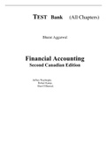 Financial Accounting 2nd (Canadian Edition) By  Jeffrey Waybright Robert Kemp Sherif Elbarrad (Test Bank)