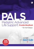 PALS Pediatric Advanced Life Support Provider Handbook By Dr. Karl Disque 2020-2025 (LATEST UPDATE)