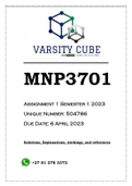 MNP3701 Assignment 1 Semester 1 2023 
