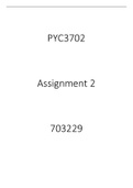 PYC3702 2023 Semester 1, Assignment 2