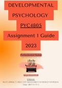 PYC4805 2023 Assignment 1: Developmental Psychology 