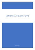Samenvatting Culturas minor Spaans Taal&Cultuur