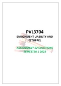 PVL3704 ASSIGNMENTS 1 & 2 SOLUTIONS, SEMESTER 1, 2023