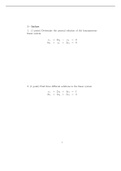 Linear Algebra (MATH 21)