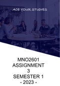 MNO2601 ASSIGNMENT 3 SEMESTER 1 2023