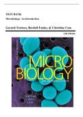 Test Bank - Microbiology-An Introduction, 12th Edition (Tortora, 2017), Chapter 1-28 | All Chapters