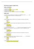 HP212B Basic Diagnosis Coding Systems: all Assignments & Quizzes.