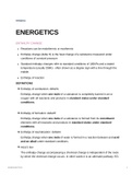 Summary  Unit 3.1.4 - Energetics 