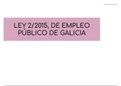 Esquema empleo público de Galicia