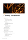 Edexcel A Level Chemistry Unit 2 - Bonding and Structure notes written by a 3 A* Imperial College London Medicine Student