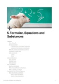 Edexcel A Level Chemistry Unit 5 - Formulae, Equations and Amounts of Substance notes written by a 3A* Imperial College London Medicine Student