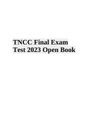 TNCC Final Exam Test 2023 Open Book