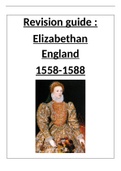Elizabethan period booklet