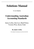 Understanding Australian Accounting Standards 1e Janice Loftus Ken Leo Ruth Picker Victoria Wise Kerry Clark (Solution Manual)