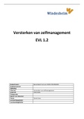 Case uitwerking 1.2  Versterken zelfmanagement (VPK12D20) Beoordeeld met een RUIM VOLDOENDE