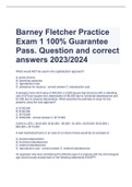 Exam (elaborations) Barney Fletcher 