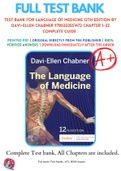 Test Bank For Language of Medicine 12th Edition By Davi-Ellen Chabner 9780323551472 Chapter 1-22 Complete Guide .
