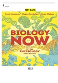 COMPLETE - Elaborated Testbank for Biology Now with Physiology 3ED.by Anne Houtman, Megan Scudellari & Cindy Malone  ALL Chapters included update for 2022 