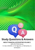 FAC1601 - Self Study Questions and Answers 