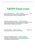 NR599 Final exam 2023