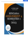 MNO2601 ASSIGNMENT 4 SEMESTER 1 2023