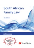 South African family law pdf  - by Jacqueline Heaton Hanneretha Kruger 4th Edition