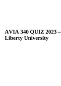 AVIA 340 QUIZ 2023 (Questions and Answers Rated A)