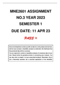 MNE2601 ASSIGNMENT NO.3 YEAR 2023 SEMESTER 1 SUGGESTED SOLUTIONS (DUE DATE 11 APRIL 2023)