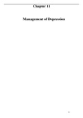 management of depression(psychiatry)