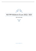 NR 599 Midterm Exam 2022/ 2023 100% Verified Q&A