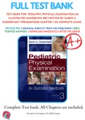 Test Bank For  Pediatric Physical Examination An Illustrated Handbook 3rd Edition By Karen G. Duderstadt 9780323476508 Chapter 1-20 Complete Guide .