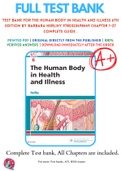 Test Bank For The Human Body in Health and Illness 6th Edition By Barbara Herlihy 9780323498449 Chapter 1-27 Complete Guide .