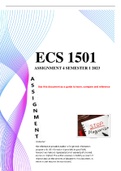 Ecs1501 Assignment 4 Semester 1 2023