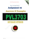 PVL3703 Assignment 02 Answers S1 - 2023 