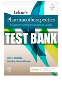 BEST ANSWERS Test Bank Lehnes Pharmacotherapeutics for Advanced Practice Nurses and Physician Assistants 2nd Ed (Rationales Available)