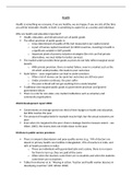 Lecture notes Development Economics (BEE3052) - Health