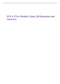 FCCA 274A Module 2 Quiz {20 Questions and Answers}