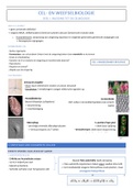 Volledige samenvatting celbiologie: ppt+cursus+notities vd les D. Van Der Straeten