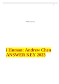 i Human: Andrew Chen ANSWER KEY 2023