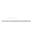 PSY 255 QUIZ 2 EXAM QUESTIONS AND ANSWERS 2023