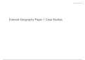 Edexcel A Level Geography Paper 1 Case Studies