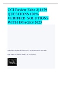 CCI Review Echo 2| 1679  QUESTIONS 100%  VERIFIED SOLUTIONS  WITH IMAGES 2023