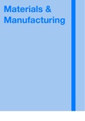 Samenvatting  Materials & Manufacturing (IOB4-T1-22)