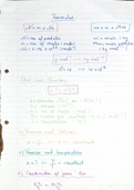 Physics OCR A Level 5.1.4 Ideal Gases (Handwritten)