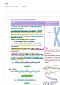 AQA Biology AS Level (7401) Topic 3.4 Genetic Information, Variation and Relationships Between Organisms Summary Notes | Grade A Guaranteed